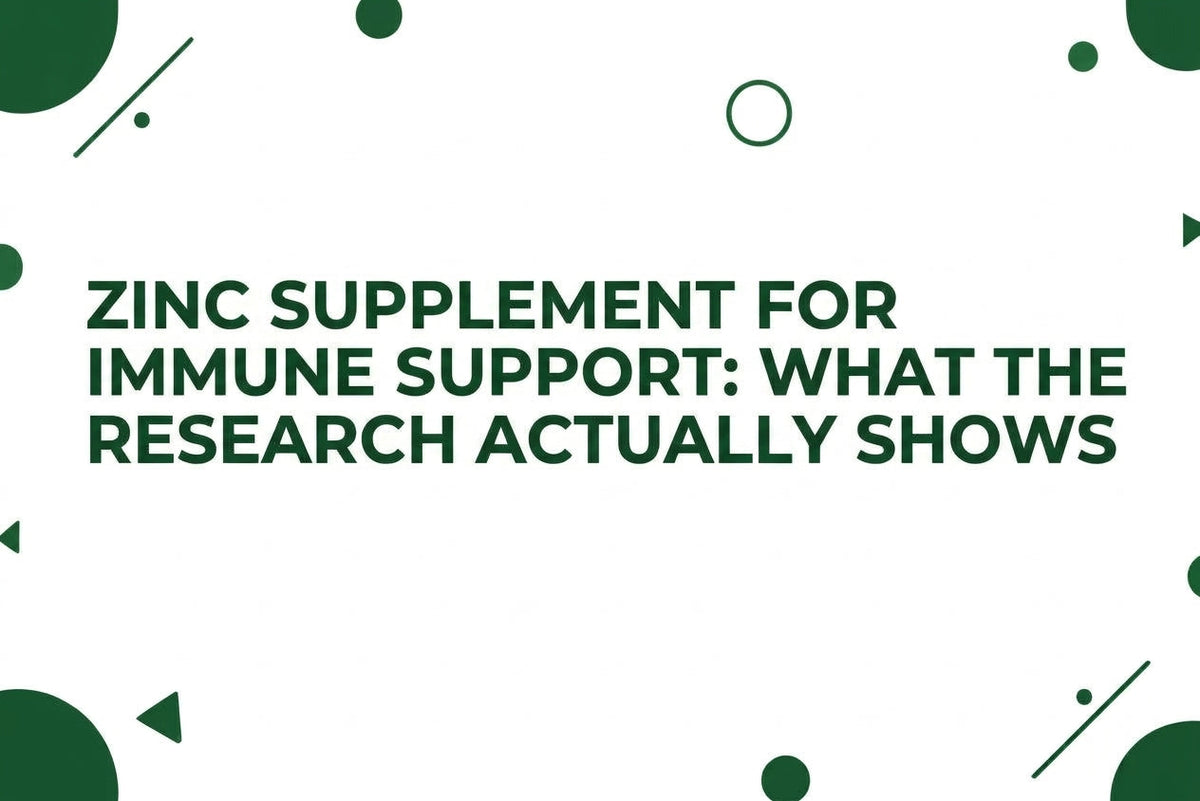 Zinc Supplement for Immune Support What the Research Actually Shows